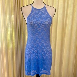 Victoria’s Secret Periwinkle Blue Lace Lingerie Size Small